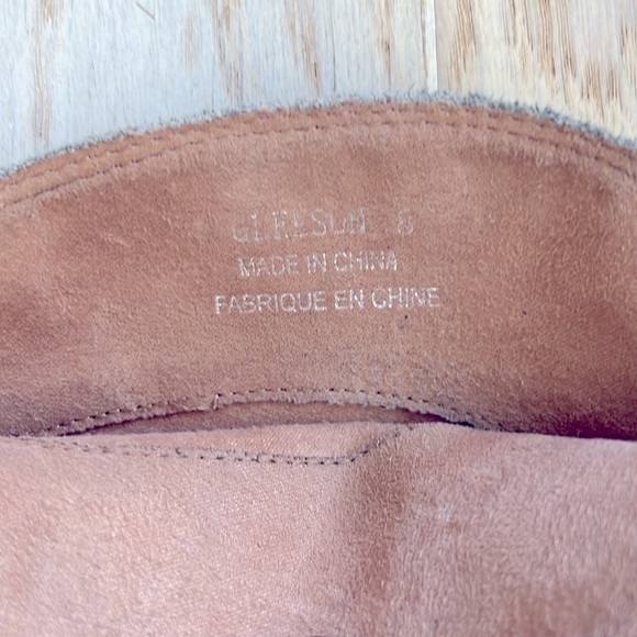 Jeffery Campell Glesson Heel Long Pointed Toe Taupe Suede Boot Revolve Size 8 - Picture 2 of 8